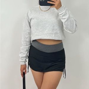 Black Nike skirt with ruching on the side